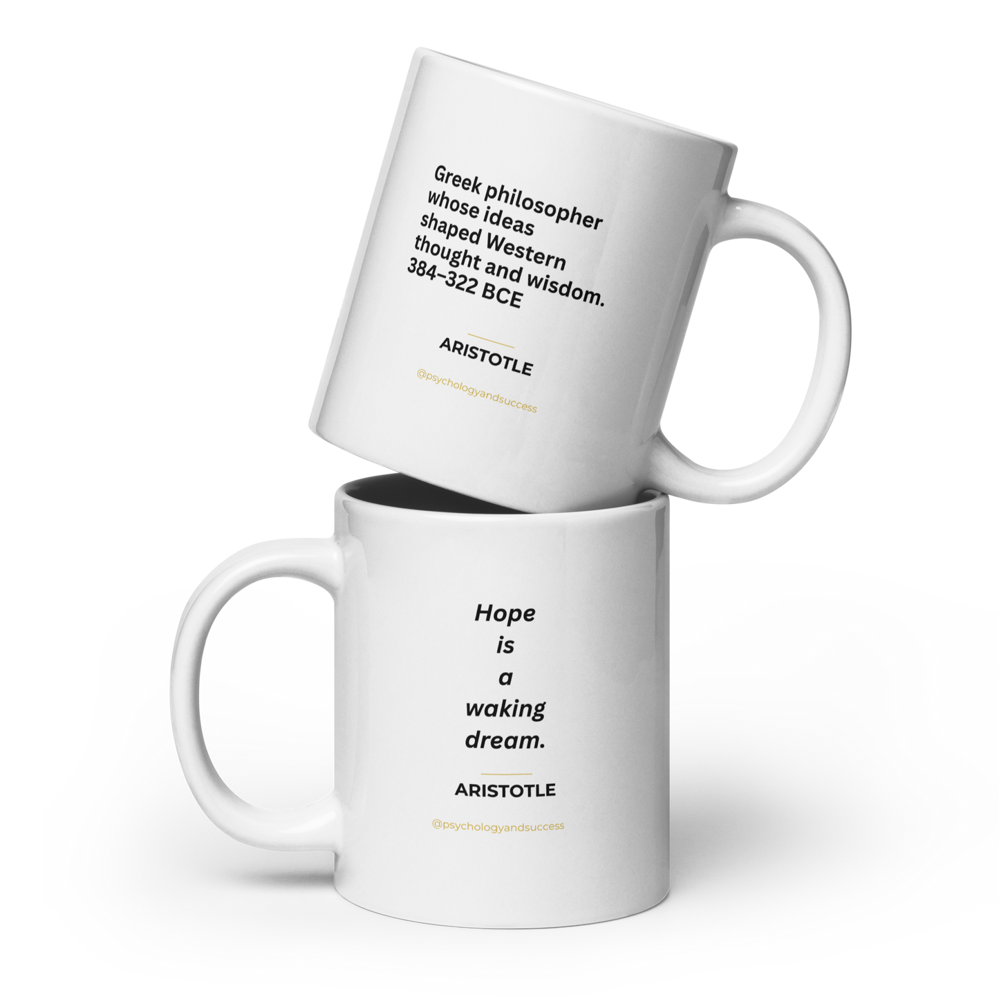Aristotle: Hope is a Waking Dream – Wisdom Series Premium Mugs