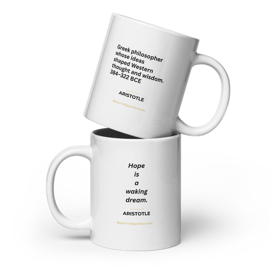 Aristotle: Hope is a Waking Dream – Wisdom Series Premium Mugs