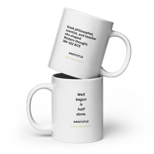 Aristotle: Well Begun – Wisdom Series Premium Mug