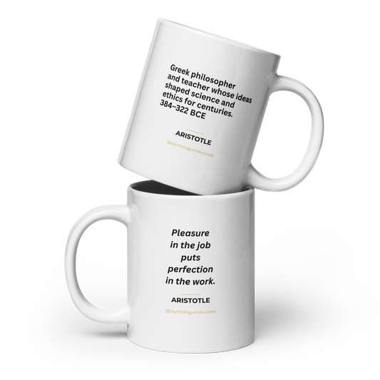 Aristotle: Joy in the Work, Perfection in the Craft – Wisdom Series Premium Mugs
